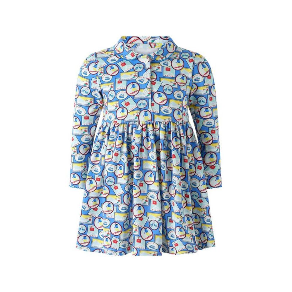 Rachel Riley Girls  Ski Travel Jersey Dress